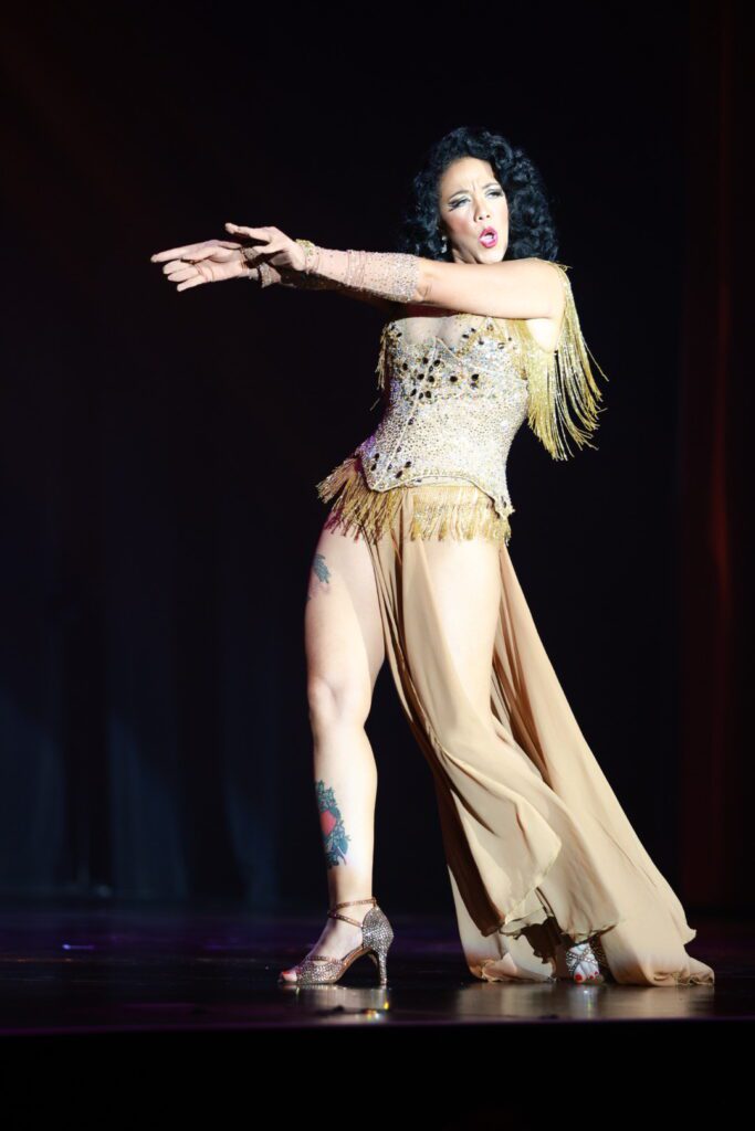 Raven Rose in the Tournament of Tease at the Burlesque Hall of Fame Weekend 2025, by shphotografia