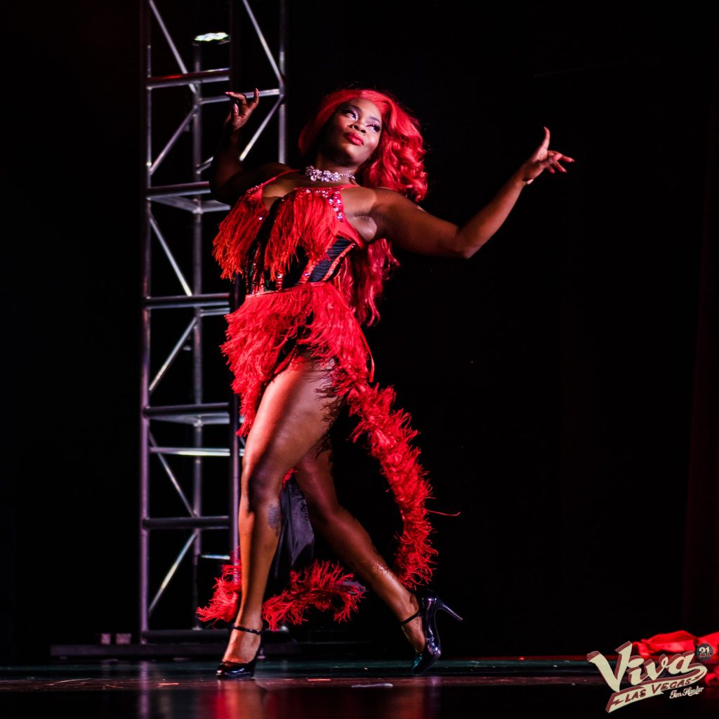 A Star is Born: Foxy Lexxi Brown winning her first competition with her first burlesque act at Viva Las Vegas Rockabilly Weekender 2018, by Tim Hunter