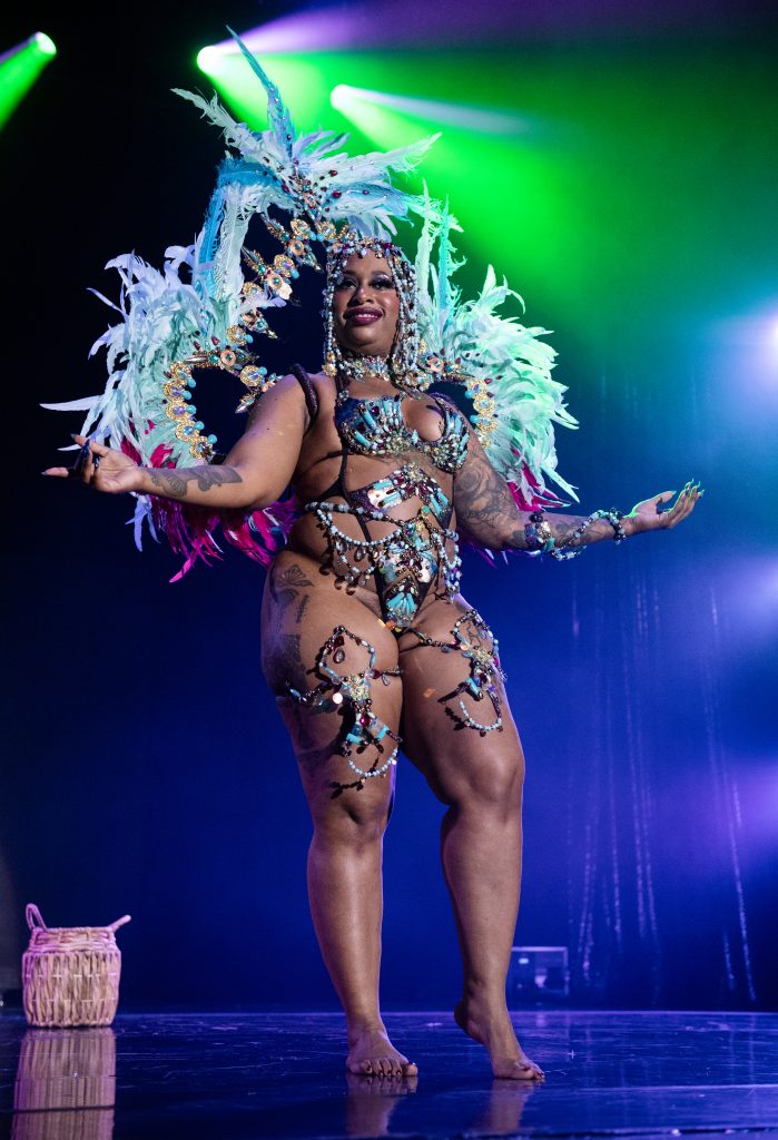 Petra Liyahn  in the 2026 Tournament of Tease at Burlesque Hall of Fame Weekend, by SH Photografia for 21st Century Burlesque