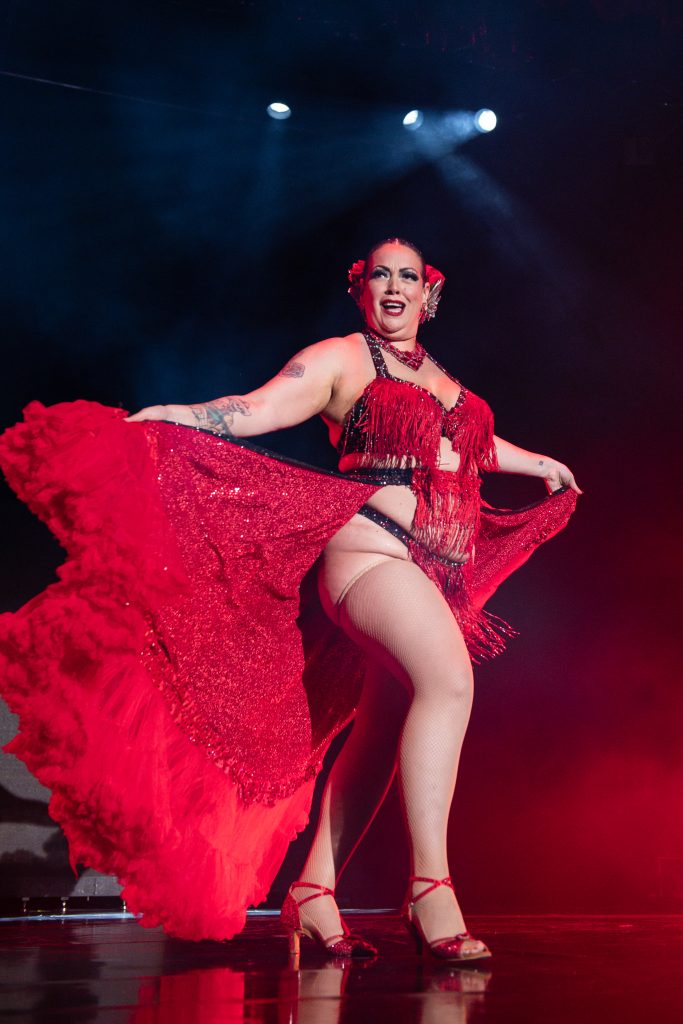 Chola Magnolia in the 2026 Tournament of Tease at Burlesque Hall of Fame Weekend, by SH Photografia for 21st Century Burlesque