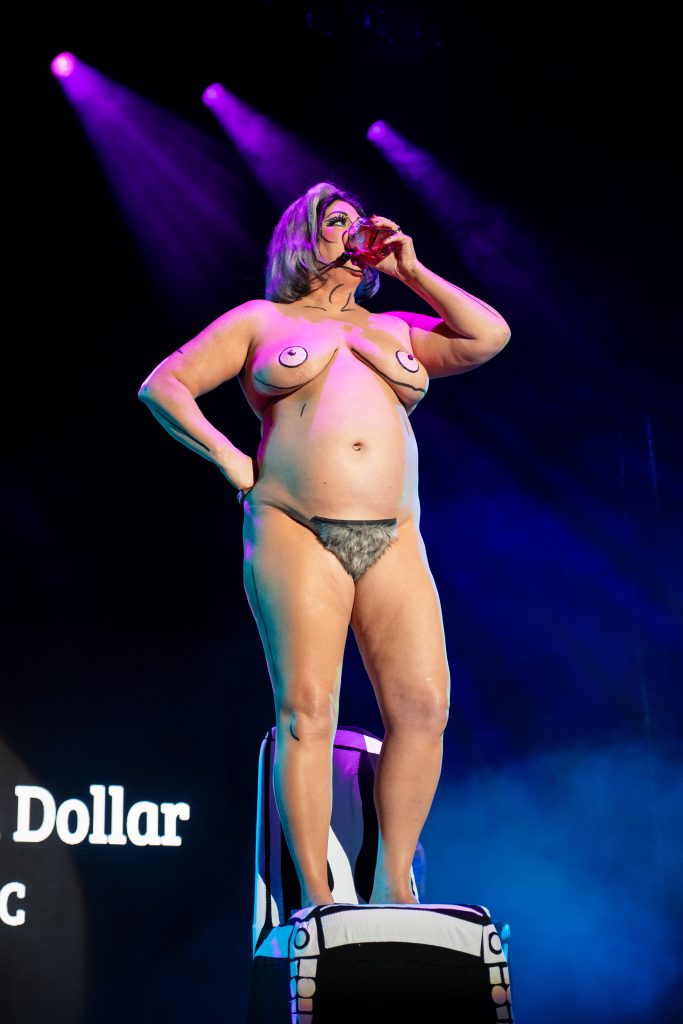 Betsy Bottom Dollar in the 2026 Movers, Shakers and Innovators showcase at Burlesque Hall of Fame Weekend, by SH Photografia for 21st Century Burlesque.