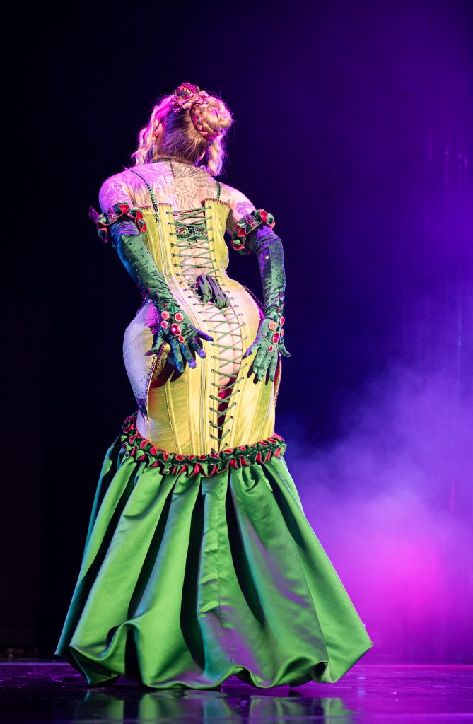 Sugar Vixen in the 2026 Tournament of Tease at Burlesque Hall of Fame Weekend, by SH Photografia for 21st Century Burlesque