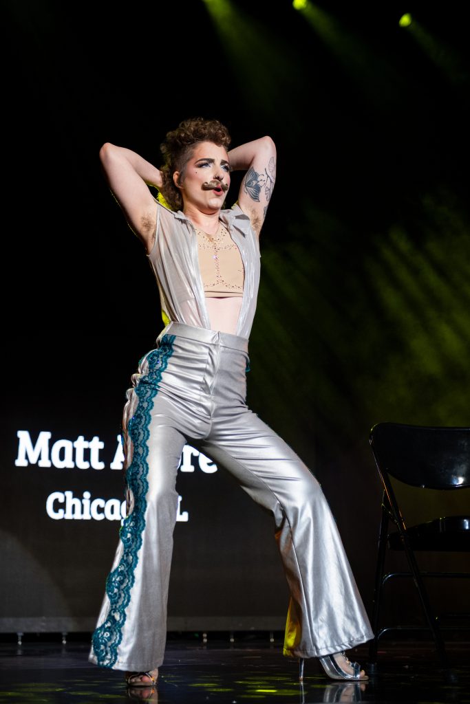 Matt Adore in the 2026 Movers, Shakers and Innovators showcase at Burlesque Hall of Fame Weekend, by SH Photografia for 21st Century Burlesque.