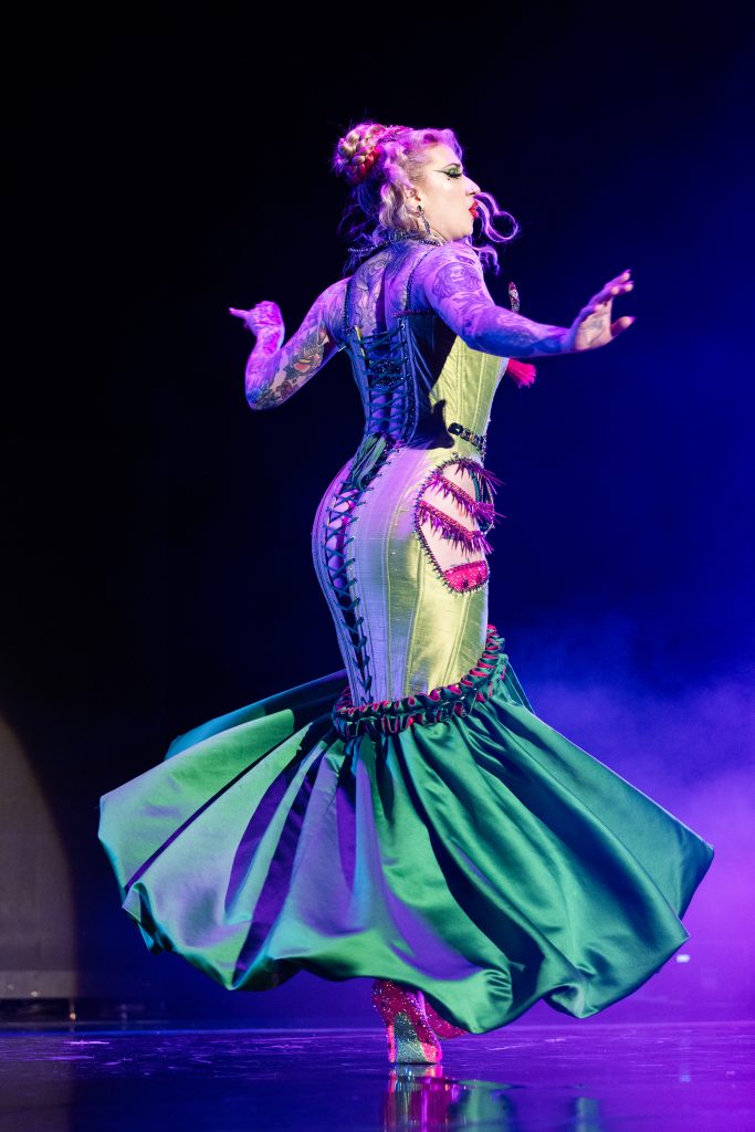 Sugar Vixen in the 2026 Tournament of Tease at Burlesque Hall of Fame Weekend, by SH Photografia for 21st Century Burlesque