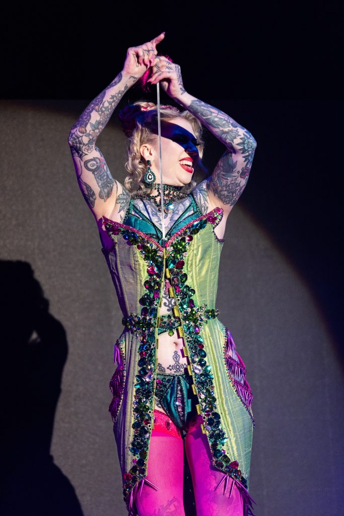 Sugar Vixen in the 2026 Tournament of Tease at Burlesque Hall of Fame Weekend, by SH Photografia for 21st Century Burlesque