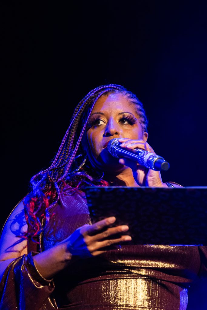 Alotta Boutte in the 2026 Movers, Shakers and Innovators showcase at Burlesque Hall of Fame Weekend, by SH Photografia for 21st Century Burlesque.