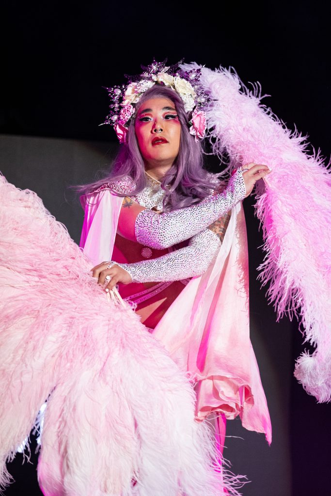 Joona Bae in the 2026 Movers, Shakers and Innovators showcase at Burlesque Hall of Fame Weekend, by SH Photografia for 21st Century Burlesque.