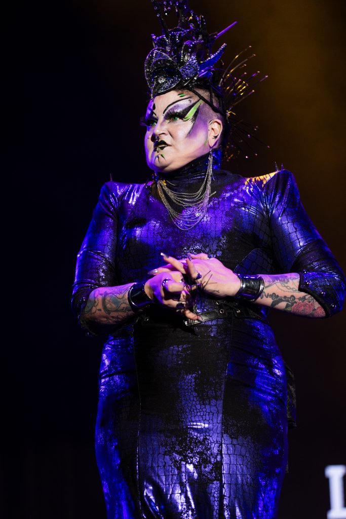 Lady Drew Blood in the 2026 Movers, Shakers and Innovators showcase at Burlesque Hall of Fame Weekend, by SH Photografia for 21st Century Burlesque.