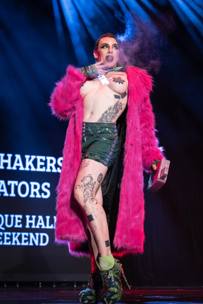 Sneaky Boo in the 2026 Movers, Shakers and Innovators showcase at Burlesque Hall of Fame Weekend, by SH Photografia for 21st Century Burlesque.