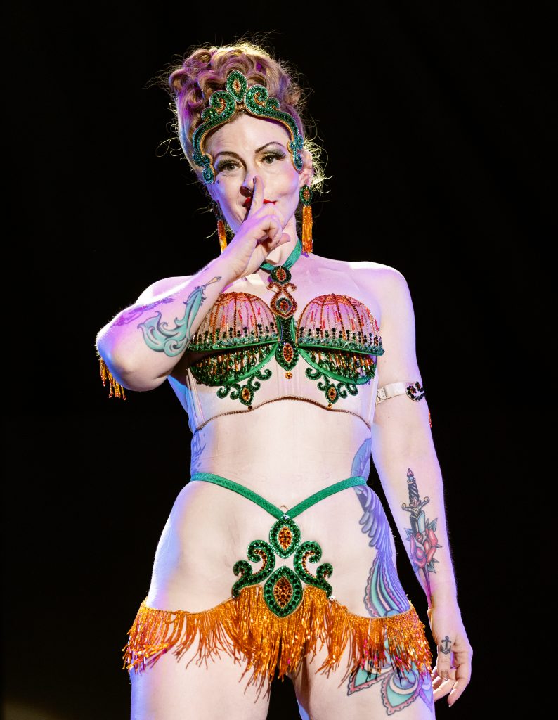 Alyssa Kitt in the 2026 Tournament of Tease at Burlesque Hall of Fame Weekend, by SH Photografia for 21st Century Burlesque